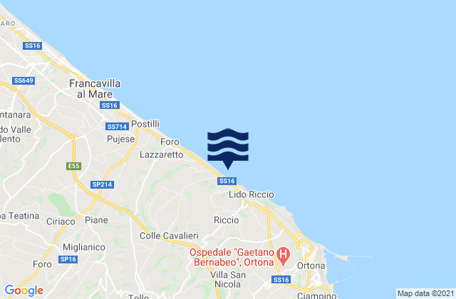 Canosa Sannita, Italy潮水