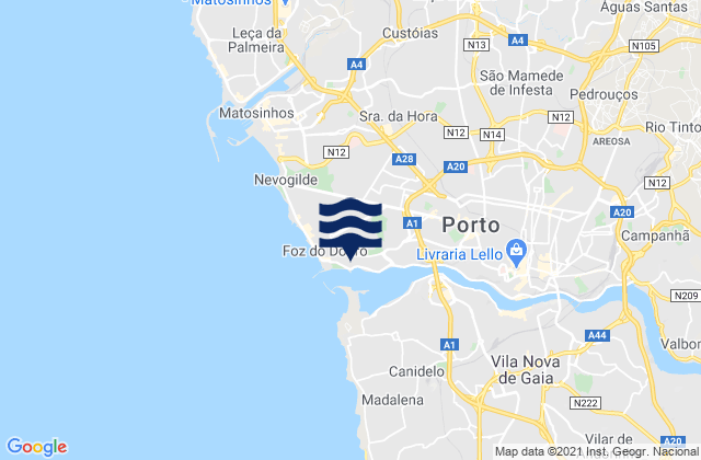 Cantareira Rio Douro, Portugal潮水