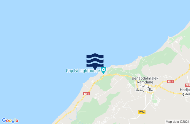 Cap Ivi, Algeria潮水