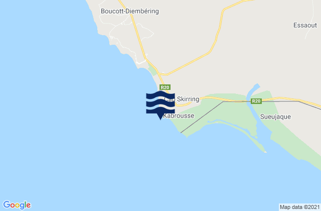 Cap Skirring, Senegal潮水