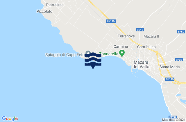 Capo Feto, Italy潮水