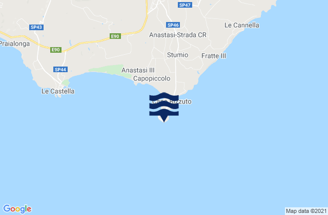 Capo Rizzuto, Italy潮水