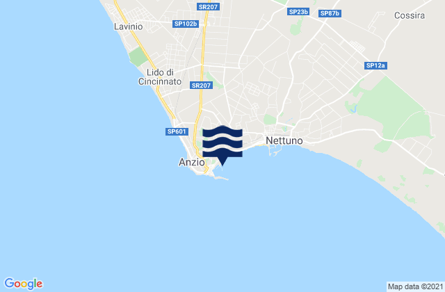 Capo d'Anzio, Italy潮水