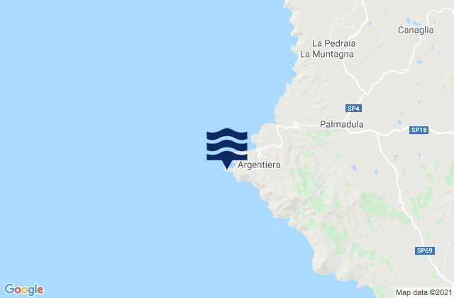 Capo dell'Argentiera, Italy潮水