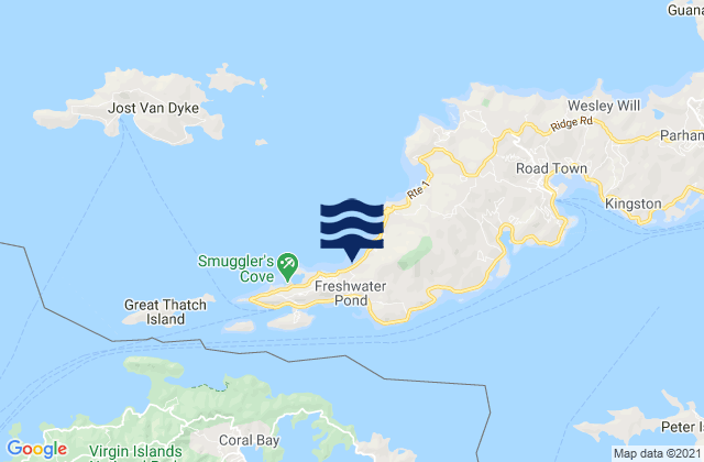 Capoons Bay - Bombas, U.S. Virgin Islands潮水