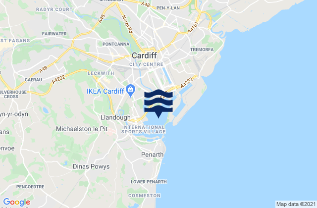 Cardiff Bay, United Kingdom潮水