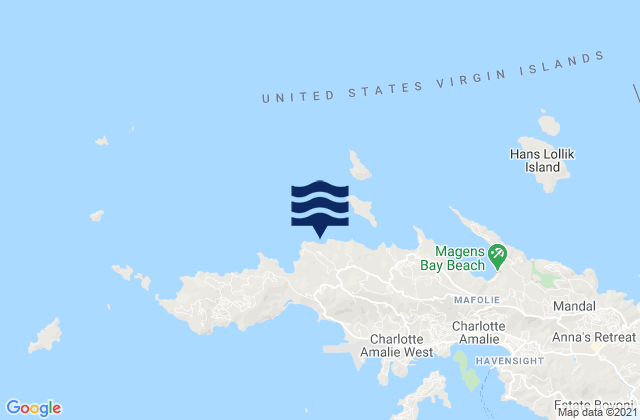 Caret Bay, U.S. Virgin Islands潮水