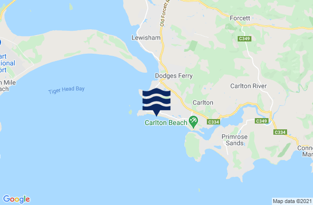 Carlton Beach, Australia潮水