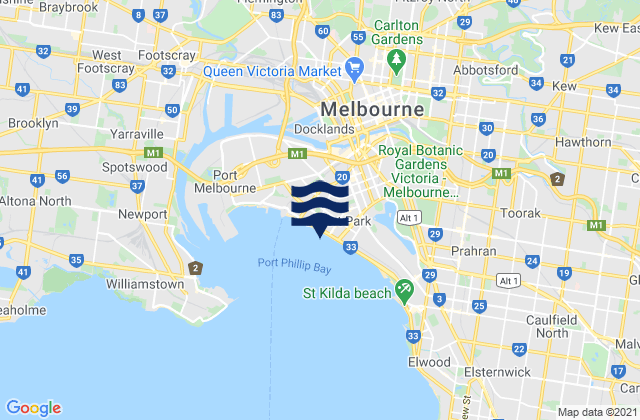 Carlton, Australia潮水