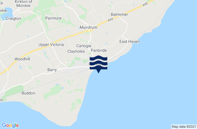 Carnoustie Bay, United Kingdom潮水
