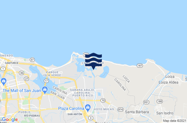 Carolina Municipio, Puerto Rico潮水