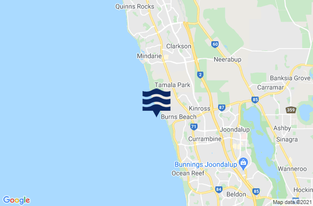 Carramar, Australia潮水