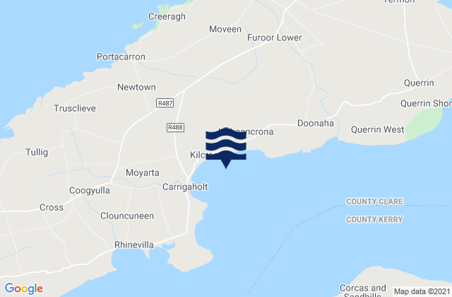 Carrigaholt Bay, Ireland潮水