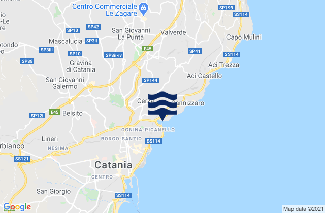 Carrubazza-Motta, Italy潮水