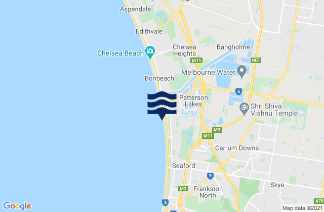 Carrum, Australia潮水