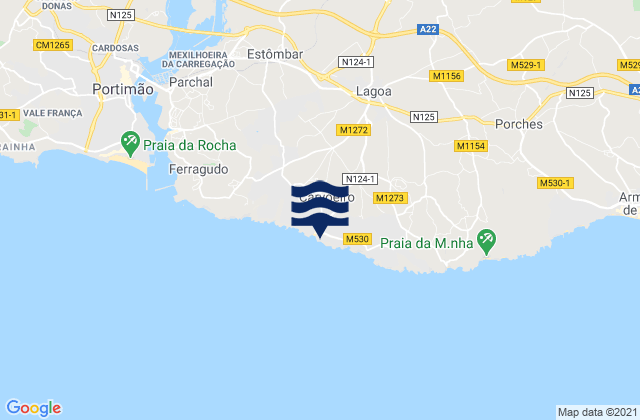 Carvoeiro, Portugal潮水