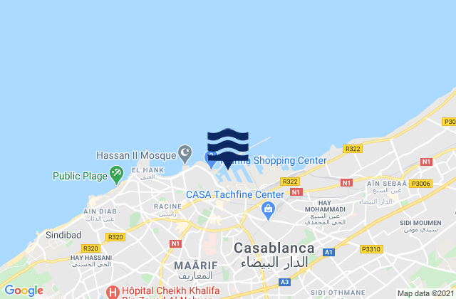 Casablanca, Morocco潮水