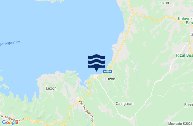 Casiguran, Philippines潮水
