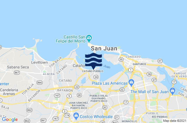 Cataño, Puerto Rico潮水