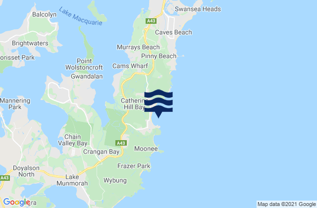 Catherine Hill Bay, Australia潮水