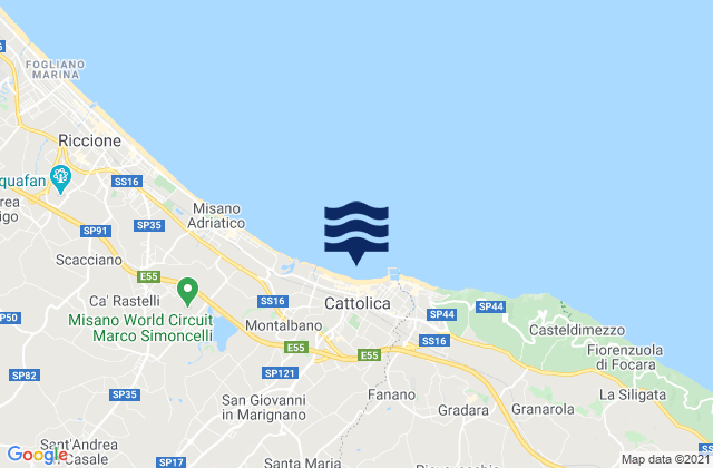 Cattolica, Italy潮水