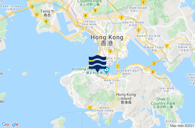 Central, Hong Kong潮水