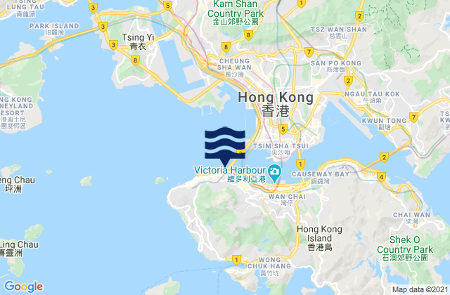 Central and Western District, Hong Kong潮水