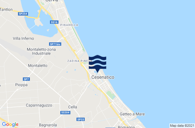 Cesenatico, Italy潮水