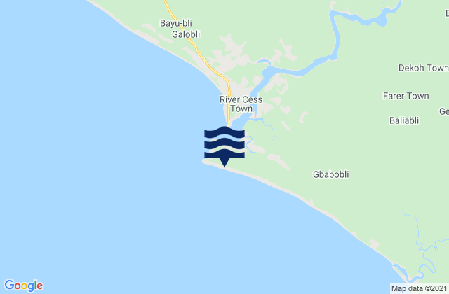 Cestos Bay, Liberia潮水