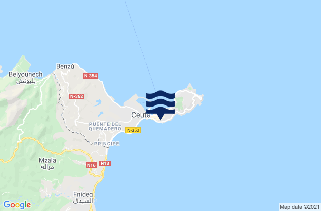 Ceuta, Spain潮水