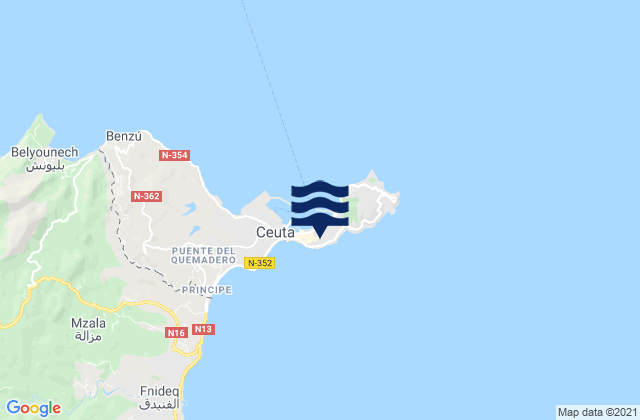 Ceuta, Spain潮水