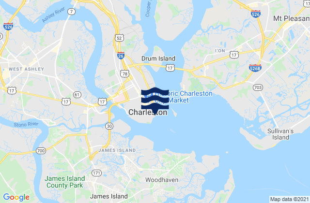 Charleston, United States潮水