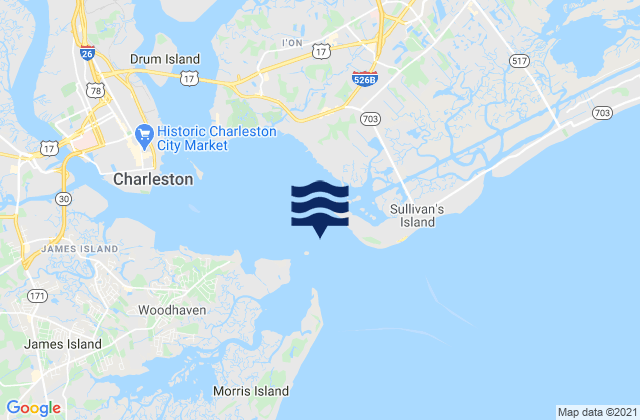 Charleston Harbor (off Fort Sumter), United States潮水