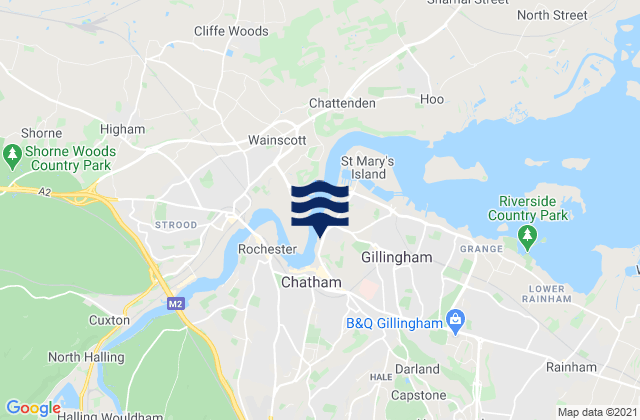 Chatham, United Kingdom潮水