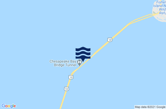 Chesapeake Channel (bridge tunnel), United States潮水