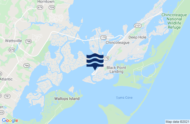 Chincoteague Channel (south End), United States潮水