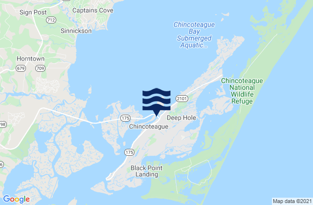 Chincoteague Island (Lewis Creek), United States潮水
