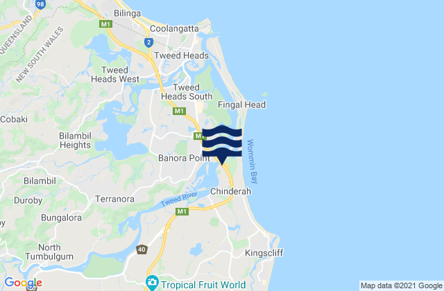 Chinderah, Australia潮水