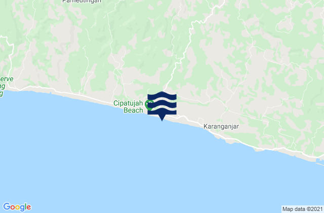 Cipatujah, Indonesia潮水