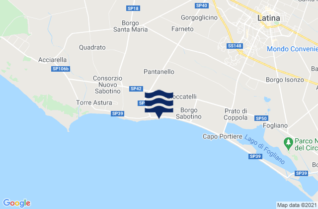 Cisterna di Latina, Italy潮水