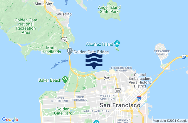 City and County of San Francisco, United States潮水