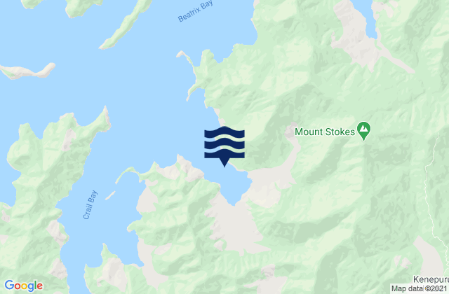 Clova Bay, New Zealand潮水
