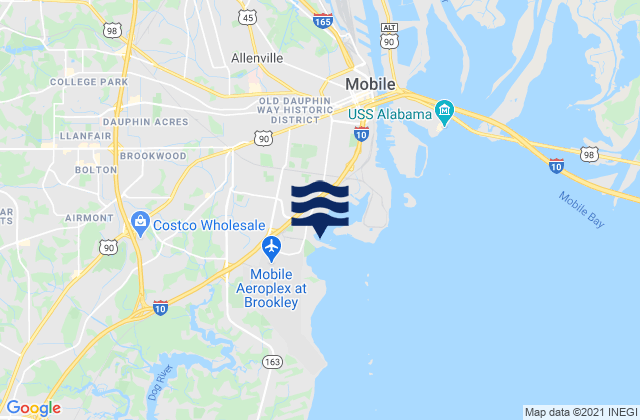 Coast Guard Station Mobile Bay, United States潮水