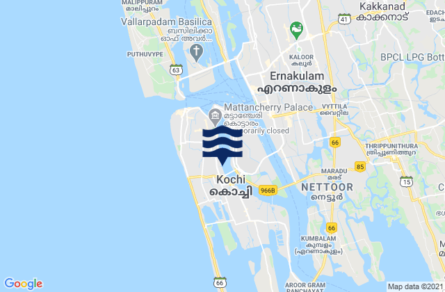 Cochin, India潮水