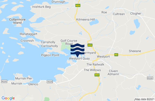 Cock Island, Ireland潮水