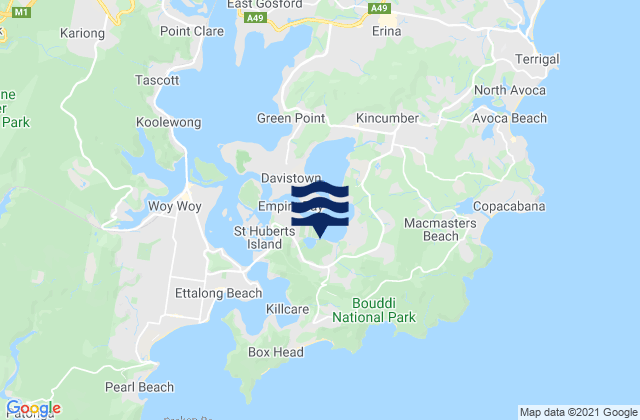 Cockle Bay, Australia潮水