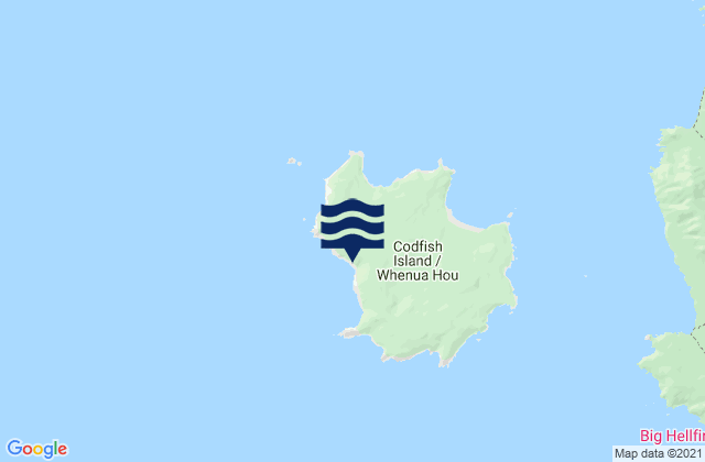 Codfish Island (Whenuahou), New Zealand潮水