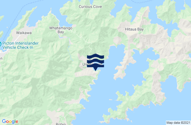 Coles Bay (Waingaro Bay), New Zealand潮水
