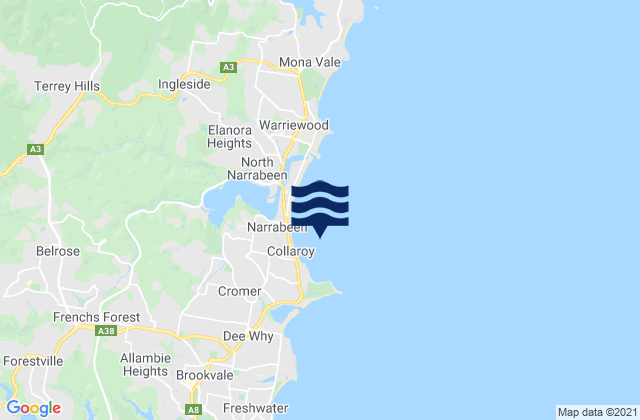 Collaroy Basin, Australia潮水