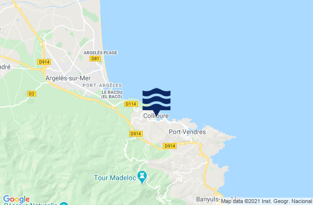 Collioure, France潮水